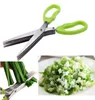 Stainless Steel Cooking Tools Kitchen Accessories Knives 5 Layers Scissors Sushi Shredded Scallion Cut Herb Spices Scissors8574433