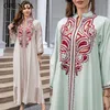 Этническая одежда 2024 Мусульманское платье для женщин ближневосточный роз