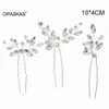 Bandons Brides Hair Wedding Hair Accessoires à la mode en alliage en alliage en forme de U Stick Fourk Girls Banquet Noiva Bijoux Q240506