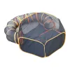 Tunnels Cat Tunnel Play Play Center Playing Hut Cage Pliage Pliage Cat Tube Play Tunnels chaton pour rat chaton extérieur