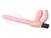 Yema silicon realistische Doppel -Dildo -Vibrator Vagina Anal G Spot Straße Erotik Erwachsene Sexspielzeug für Frau Lesben Paar Sex Shop Y1066808