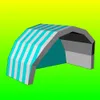Navio livre por ar Duas cores Capas de tenda inflável alternativa Capas de tendas de tenda de telhado de telhado de telhado de telhado com soprador 10mwx6mdx5mh (33x20x16,5ft)