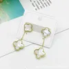 Cheap price and high quality earrings jewelry vanly Classic Four Leaf Clover Earrings with common cleefly