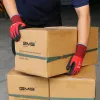 Guanti da 3 coppie guanti di costruzione gmg in poliestere rosso guscio nero nitrile rivestimento sabbioso lavoro di sicurezza guanti uomini lavorano guanti