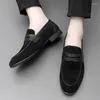 Casual Shoes Mens Spring Quality Handmade Formal Loafers Men's Leather Shoe Suede Men Wedding Man Designer Work Social Business