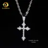 Designer Jewelrystock Fine Jewelry Collier Silver 925 Iced Out Hip Hop Jewelry Men Women VVS Moisanite Diamond Cross Pendant