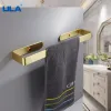 Autocollants ula espace en aluminium en aluminium brossé Gold Papier de toilette Crochets de serviette de salle de bain
