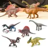 Outros brinquedos 10 15cm Modelo de dinossauros Toys Jurássico Tyrannosaurus Indominus rex Triceratops Brontosaurus meninos e crianças presentesl240502
