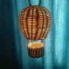 装飾的な置物ラタンエアバルーン手織りの小さなペンダントチャームアクセサリー装飾gxma