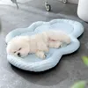 Cloud Shape Pet Cool Cushion Cold Silk Cat Bed Soft Non-slip Pet Sleeping Mat Breathable Dog Cooling Bed Spring 240422