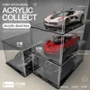 Diecast Model Cars 25 * 14 * 10 см ПВХ прозрачный игрушечный автомобиль 1/18 Модельная пылепроницаемая защита от горячего колеса Acryl Display Boxl2405