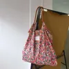 Sacs de soirée Retro Flower Femmes Shopping Sac à bandoulière grande capacité Design Dames Portable sacs à main