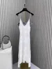 Temel gündelik elbiseler tasarımcı yaz yeni ürün xiaoxiangfeng ağır endüstri sıcak elmas içi boş aspalı kemer uzun etek 3n4x