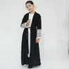 Ethnische Kleidung Ramadan Keffiyeh Offen Abaya Kimono Palästina Stickerei Tassels Strickjacke Muslim Abayas für Mädchen Dubai Luxus Islam Kaftan