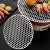 Accessories Stainless Steel Round Grill Net BBQ Mat Carbon Furnace Steam Nets Barbecue Rack Portable Folding Barbecue Grill