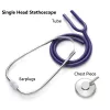 Monitors Basic Medical Stethoscope Professional Single Head Cardiology Stethoscope Student Doctor Vet Nurse Medical Equipment Device