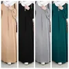 Ubrania etniczne swobodna cekinowa cekina Sundress muzułmańska sukienka Kobiety rozciągnij mankiet kaftan lislamski arabski Dubai Abayas Ubrania Musulmane