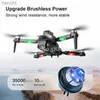 Drönare 8k Three Camera WiFi FPV RC Unmanned Aerial Vehicle 360 ​​Rolling Hinder Undvikande Optiskt flödespositionering Huvudlös läge Remote Control Four Helicopters WX