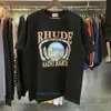 Erkek Gömlekleri Kadın Haikyuu Rhud Tshirt Erkek Tasarımcı T Shirt Tee Tee Egzersiz Pamuk Tshirts Vintage Kısa Kollu ABD Boyutu Man Kıyafet