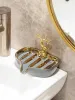 Plats Discus de savon à savon en céramique pour les fournitures de salle de bain Drain Doud Discus
