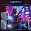 Lautsprecher RGB Light Cooling -Lüfter für PS5 Slim Console mit 3 Lüfter USB 3.0 Port Stille Kühlsystem für Sony PS5 Slim Gaming Accessoires