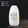 Vases Céramique Fleur pincée à la main Petit vase Ustensile Hydroponic Ustensile Dry Insertion de style chinois Décoration de maison