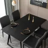 Table de table en cuir nappe sans lavage nordique de café de café couleur couleur