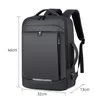 Backpack Mens Business Sacos de viagens multifuncionais expansíveis 40L Capacidade de USB à prova d'água de grande capacidade de 17 "Mochilas de laptop