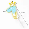 3PCS Candles Crown Number Birthday Cake Decoration Number Candle Birthday Number Cake 0-9 Cake Topper Girl Boy Baby Party Cake Decor Supplie