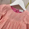 Nouvelle jupe de filles Summer Princess Robe Taille 100-160 cm pour enfants Designer Vêtements courtes à manches courtes avec design de pétale plissé bébé Partydress 24april