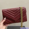 Chanei Designer Sac Femmes Fashion Enveloppe Fashion Enveloppe Classic Classic Crossbodybag Hands Dames Wallet Gold Silver Hardware Sauver