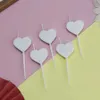 3pcs Kerzen lieben romantische Valentinstag Kuchen alles Gute zum Geburtstag Kerze Mädchen Aktivität Party Beichte Backdekoration Faden Herz Kerze