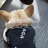 Diseñador de chalecos para perros Cartas de moda Camiseta de algodón de mascota impresa