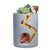 Plavier de hérisson créatif Pottes de fleurs résine pour les plantes succulentes Air Pottes de jardin Figurines décoratives pour décoration de table 240419 pour la maison 240419