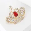 Brooches Fashion Alloy Rhinestone Crown Brooch Women's Dress Party Pin Gifts Jewelry