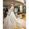 Robes 3D Robe Boho mariage Floral Bridal Lace Applique Scoop Necl