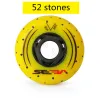 Messen Original Seba 85A 90a Slalom Slide Flint Roue de patinage 52 104 208 Firestones Fire Stalle Spark Roue patine à rythme 76 mm 80 mm 8pc