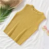 Tanques femininos Tingyili Summer Summer Rib Knit