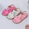 Kids Fashion Girls Sandals 2023 arc polyvalent OpenToe Buffereable Simple Platform Casual Shoes Hook Loop Princess 240425