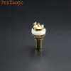 Versterker 4 van de koper Koperen kern Hoogwaardige zandgouden vergulde RCA Socket Montagegat Diameter 11,5 mm DIY -versterkerplug