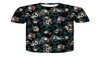 Maglietta men039s 3d stampe corta divertenti molti fiori teschio tshirt rotondo a collo rotondo 2018 estate quickdry men039s tops casual9619794