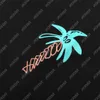 Palm Pa Tops Ręcznie narysowane logo Miami Summer Luxe Tees unisex para t koszule retro streetwear 110