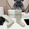 Channeles Boot Boots High Designer Quality Knee Rainboots Fashion Dames Winter sexy warme schoenen FDHVBC