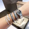 Orologio designer di alta qualità WomenWatch Relojes Snake Watch con diamante Serpentine orologio per lady Classic Bracciale in stile Bracciale Spring Orologio Di Lusso Montre