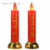 Innehavare Red Simulated Candle Holder, Hushållens buddhisthall, erbjuder Buddha -böner och imiterar ljusdekorationer