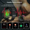 Watches Mk66 Smart Watch Men Stor batteri Musikuppspelning Fitness tracker Waterproof IP68 Bluetooth Call Sports Smart Watch