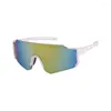 Lunettes de soleil Cross Border - Sellling Femmes Outdoor Cycling One-Piece Bicycles pare-brise Colorful Sports 9830