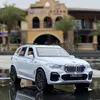 Diecast Model Cars 1 32 BMW X5 SUV Alloy Car Model Die Cast Metal Toy Car Model Set Sound and Light High Simulation Childrens Gift A31L2405