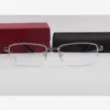 Okulary przeciwsłoneczne projektant tytanowych okularów stopu szklanki, twarz biznesowa męska, czysty tytanowy ultra światło pół miopia foaa