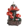 Fragrance Lamps Resin Mushroom Waterfall Backflow Incense Burner Flowers Pond Incense Holder for Home Relaxation Halloween Easter Decorations T240505